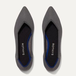 ROTHY'S The Point Dual Toned Cloud Grey Birdseye Flats